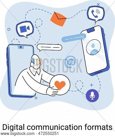 Digital Communication Formats, Content With Online Data And Social Media Streaming. Abstract Modern 