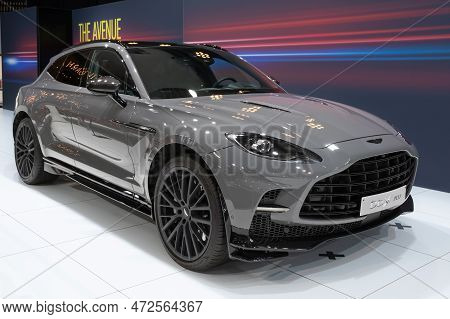 Aston Martin Dbx 707 Car Showcased At The Brussels Autosalon European Motor Show. Brussels, Belgium 