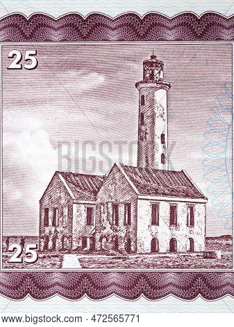 Lighthouse Building From Curacao Money - Gulden