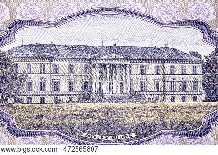 Manor House In Dolna Krupa From Slovak Money