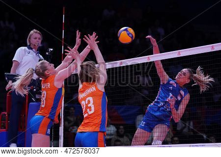 Ankara, Turkiye - June 05, 2022: Jasper Marrit And Timmerman Eline In Action During Serbia Vs Nether