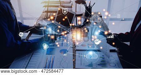 Digital Transformation Technology Strategy, Iot, Internet Of Things. Transformation Of Ideas And The