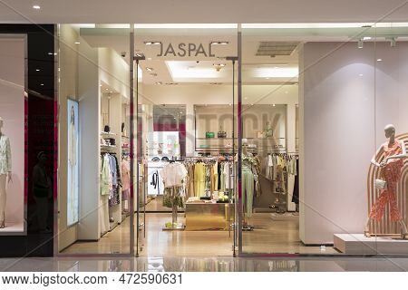 Bangkok, Thailand- 15 Feb, 2023: Brand Logo Sign Of Jaspal Store In Siam Paragon Shopping Mall, Bang