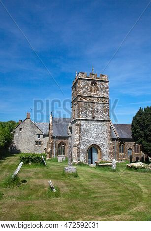 The Attractive Stonework Church Of Melbury Bubb In Dorset
