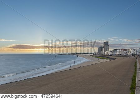 Cityscape On The Great Boulevard Of Vlissingen, On The Right The Prison Tower. Provinz Zeeland In Th