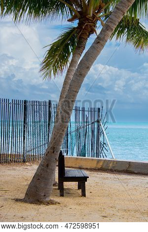 View Of Part Of Key Biscane Bay Near Miami Florida