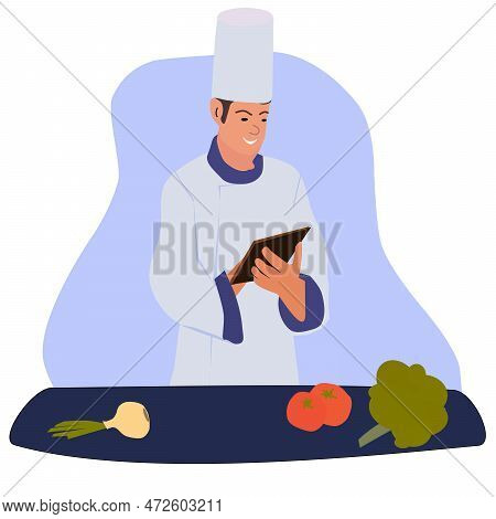 Man Checking Products At The Factory Concept