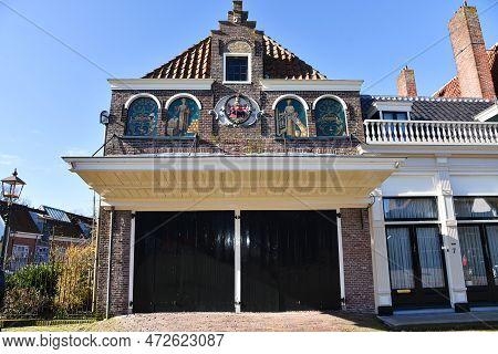 Edam, The Netherlands. February 2023. The Cheese Market In Edam, Holland.