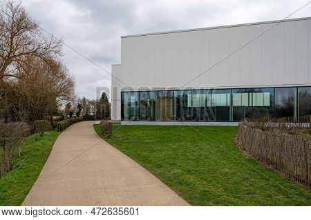 Forest,  Brussels Capital Region, Belgium, March 4, 2023 - Contemporary Building Of The Sports And R