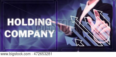 Text Showing Inspiration Holding Company. Conceptual Photo Stocks Property And Other Financial Asset