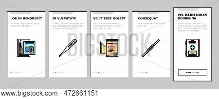 First Aid Emergency Medical Onboarding Mobile Vector. Medicine Hospital, Doctor Health, Care Help, C