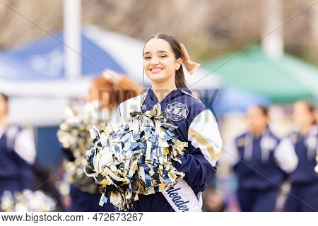 Laredo, Texas, Usa - February 19, 2022: The Anheuser-busch Washington's Birthday Parade, The Alexand