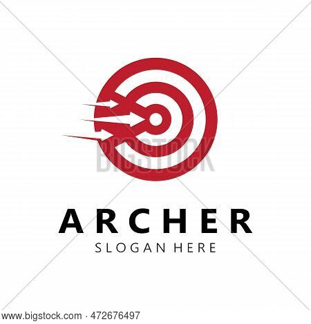 Arrow Logo Template Illustration,for Arrow Logo,goal,target,business,finance,motivation,vector