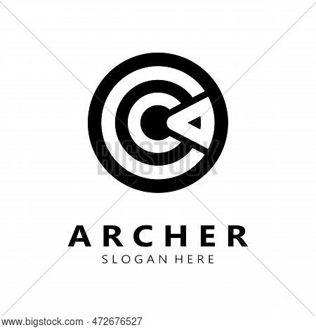 Arrow Logo Template Illustration,for Arrow Logo,goal,target,business,finance,motivation,vector