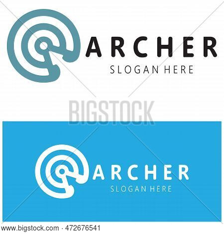 Arrow Logo Template Illustration,for Arrow Logo,goal,target,business,finance,motivation,vector