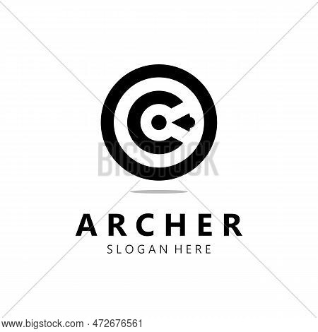 Arrow Logo Template Illustration,for Arrow Logo,goal,target,business,finance,motivation,vector
