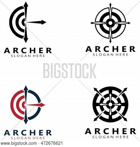 Arrow Logo Template Illustration,for Arrow Logo,goal,target,business,finance,motivation,vector