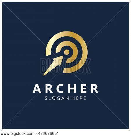 Arrow Logo Template Illustration,for Arrow Logo,goal,target,business,finance,motivation,vector
