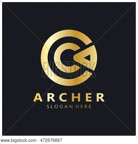 Arrow Logo Template Illustration,for Arrow Logo,goal,target,business,finance,motivation,vector