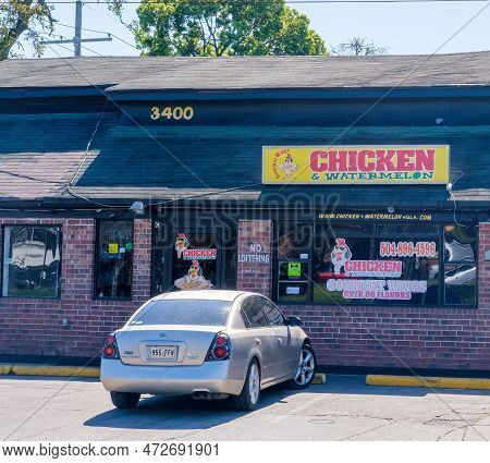 New Orleans, La - March 5: Front Of Chicken And Watermelon Restaurant On Claiborne Avenue On March 5