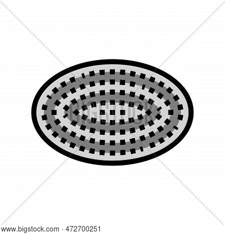 Floormat Living Room Color Icon Vector. Floormat Living Room Sign. Isolated Symbol Illustration