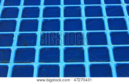 Regular Blue Grid Background In Very Heavy Metal