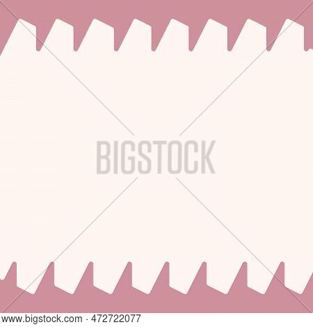 Colorful Frame In Trendy Muted Colors With Decorative Abstract Triangular Elements. Copyspase. Eps