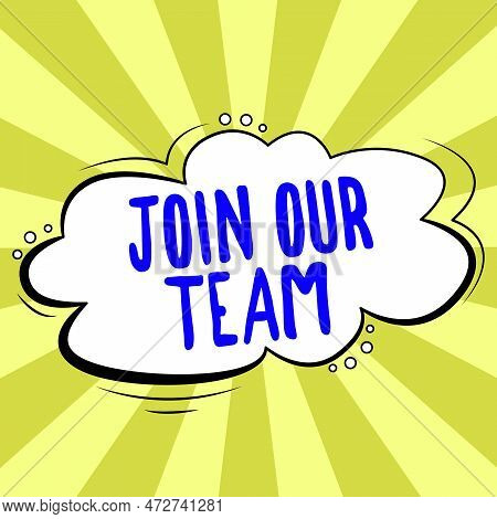 Writing Displaying Text Join Our Team. Business Idea Allied Associate Work With Us New Employee Hire