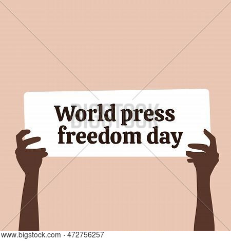 World Press Freedom Day Concept Vector Illustration. World Press Freedom Day Or World Press Day To R