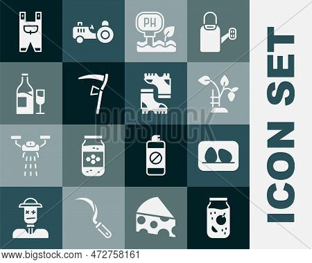 Set Jam Jar, Chicken Egg, Strawberry Bush, Soil Ph Testing, Scythe, Wine Bottle With Glass, Garden W