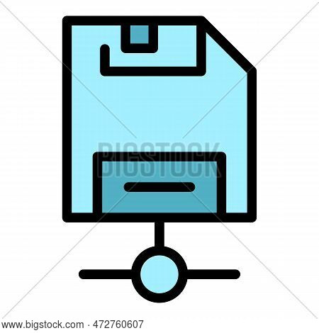 Storage Drive Icon. Outline Storage Drive Vector Icon For Web Design Isolated On White Background Co