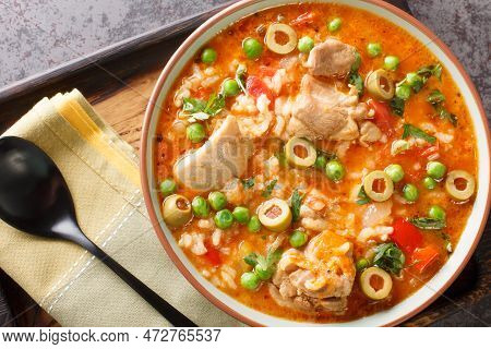 Puerto Rican Dish Asopao De Pollo, A Cross Between Soup And Paella, Is An Easy, Hearty One-dish Meal