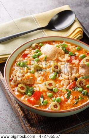Asopao De Pollo Is A Deliciously Hearty Puerto Rican Chicken Stew Made With Sofrito, Adobo Seasoning