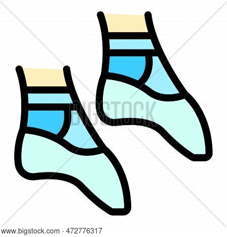 Ballerina Shoes Icon. Outline Ballerina Shoes Vector Icon For Web Design Isolated On White Backgroun
