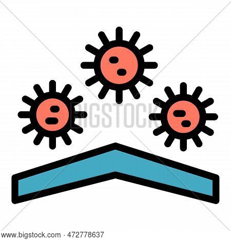 Block Viruses Icon. Outline Block Viruses Vector Icon For Web Design Isolated On White Background Co