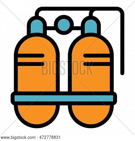 Swimming Equipment Icon. Outline Swimming Equipment Vector Icon For Web Design Isolated On White Bac