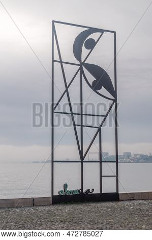 Lisbon, Portugal - December 4, 2022: Reminiscencia (almada Negreiros) Sculpture.