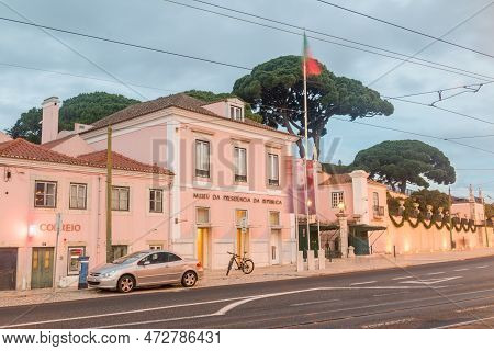 Lisbon, Portugal - December 4, 2022: Museum Of The Presidency Of The Portugal Republic.