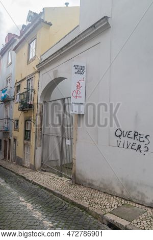 Lisbon, Portugal - December 5, 2022: Museum Of Julio Pomar.