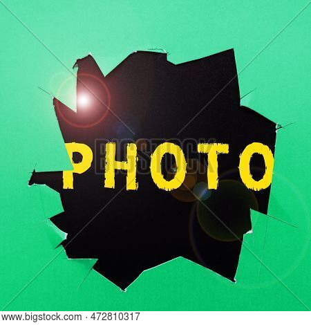 Conceptual Caption Photo. Word For The Nonobjective Motif That Cannot Be Described Any Other Way.