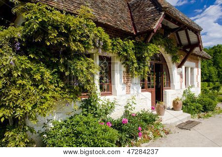 Garten des Chateau du Moulin, Lassay-Sur-Croisne, Centre, Frankreich