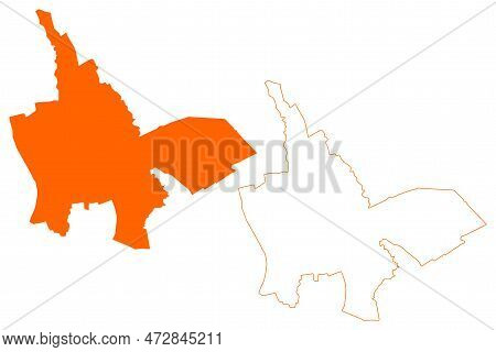 Tynaarlo Village And Municipality (kingdom Of The Netherlands, Holland, Drenthe Province) Map Vector