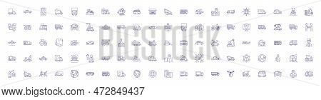 Digital Supply Chain Management Line Icons Signs Set. Design Collection Of Digital, Supply, Chain, M