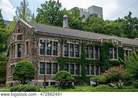 Building In Yonsei University, One Of The Famous Universities In Seoul, South Korea