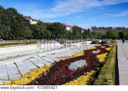 Sofia, Bulgaria - August 17, 2012: People Visit Ndk Park In Sofia, Bulgaria. Sofia Is The Largest Ci
