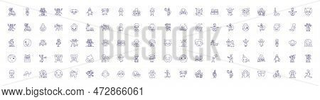 Micro-influencers Line Icons Signs Set. Design Collection Of Micro Influencers, Social Media, Influe