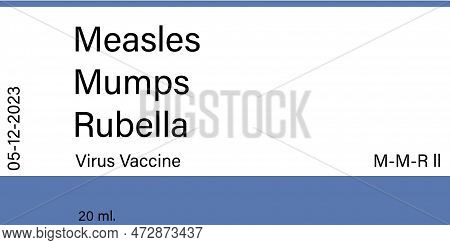 Measles Mumps Rubella (mmr) Vaccine Label Design