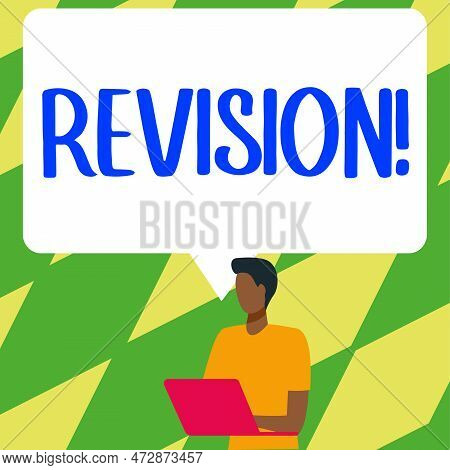 Inspiration Showing Sign Revision. Business Overview Action Of Revising Over Someone Like Auditing O