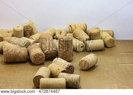 Wine Corks With Corks From Red Wine Bottles And Corks From White Wine Bottles Among Other Wine Corks