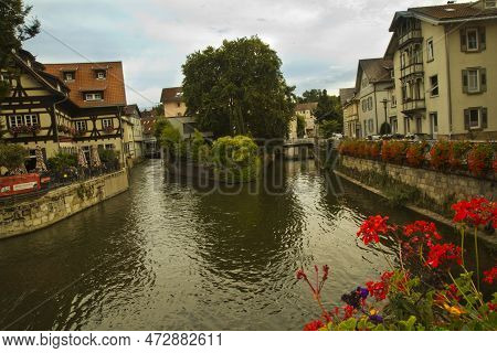 Esslingen Am Neckar. Germany. 24 September 2020.  View Of The Historic Center Of The Medieval Town O
